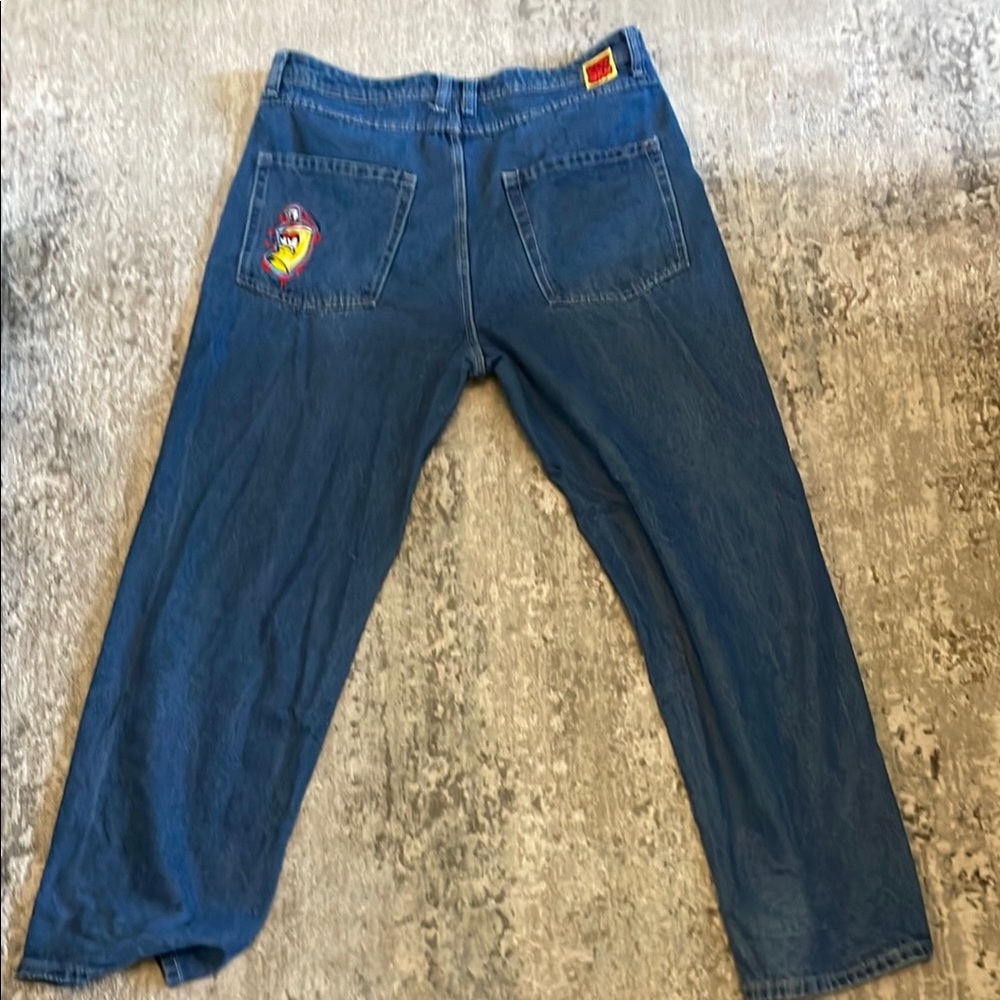OshKosh B'gosh Blue Relaxed Fit Jeans with Embroidered Detail
